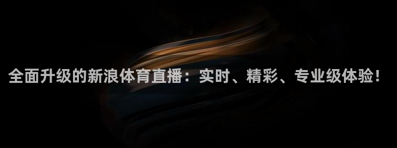 全面升级的新浪体育直播：实时、精彩、专业级体验！